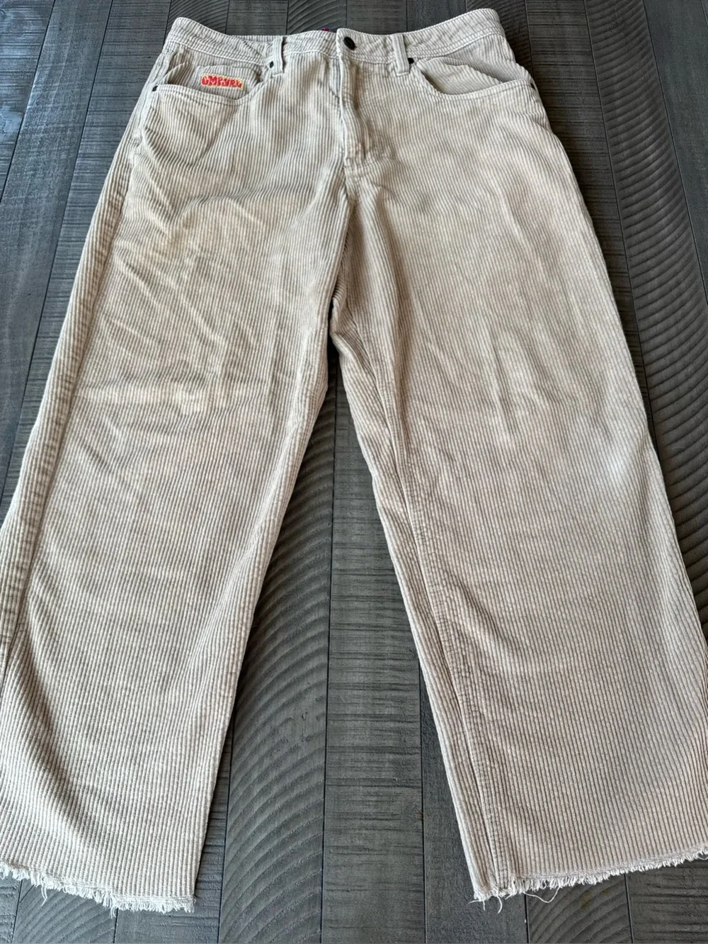 Empyre Relaxed Fit Corduroy - Casual Skater Pants Light Beige Men's Size 34